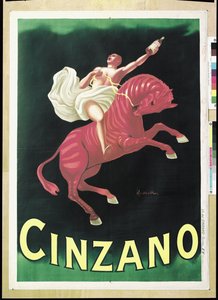 Poster voor Cinzano, 1925